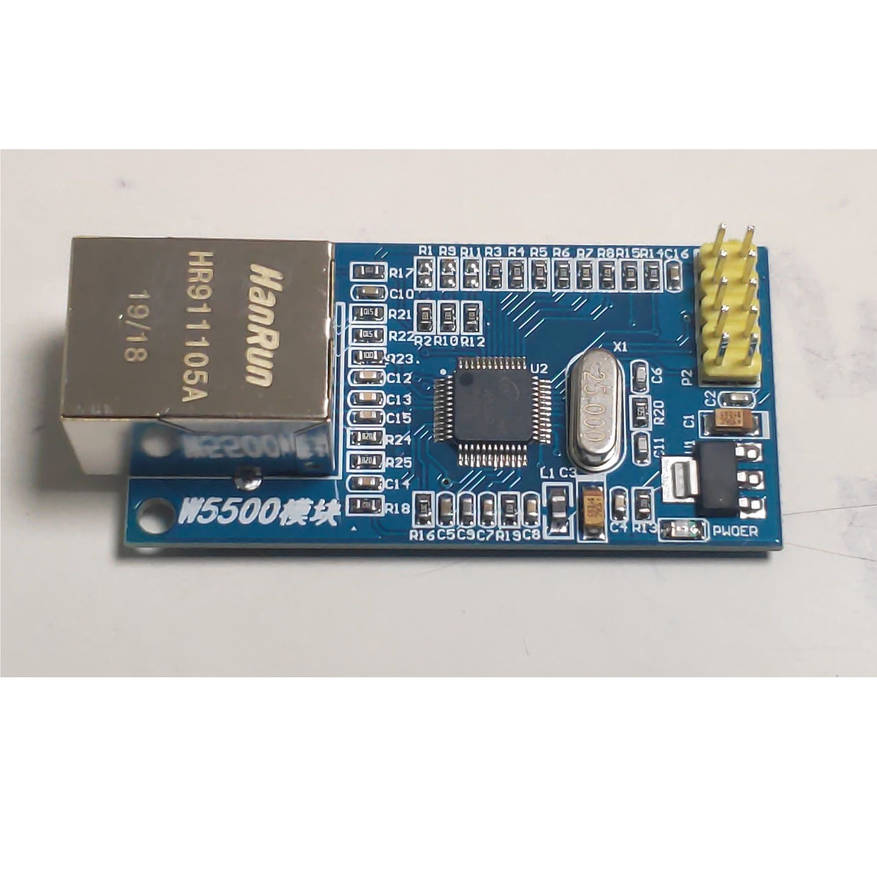 W5500 RJ45 Ethernet Module 51/STM32 program SPI To Ethernet