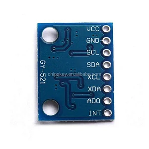 GY-521 MPU-6050 module; triaxial accelerometer; gyroscope 6DOF module