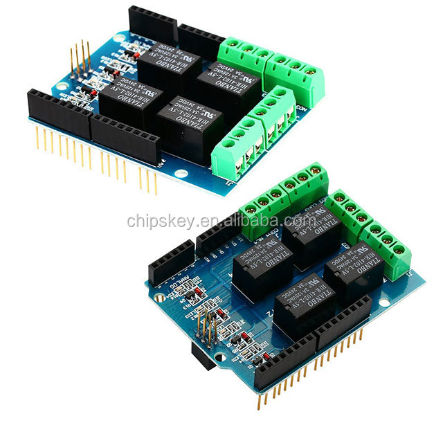 Four channel Relay Shield 5V 4 Channel 4CH Relay Shield Module for