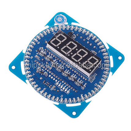 DIY DS1302 Rotation LED Electronic Clock Kit 51 SCM Learning Board