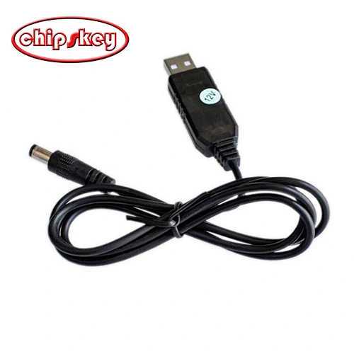 USB boost line DC TO DC / 12V charging treasure / 5V boost 12V module / 12V interface 5.5 * 2.1MM