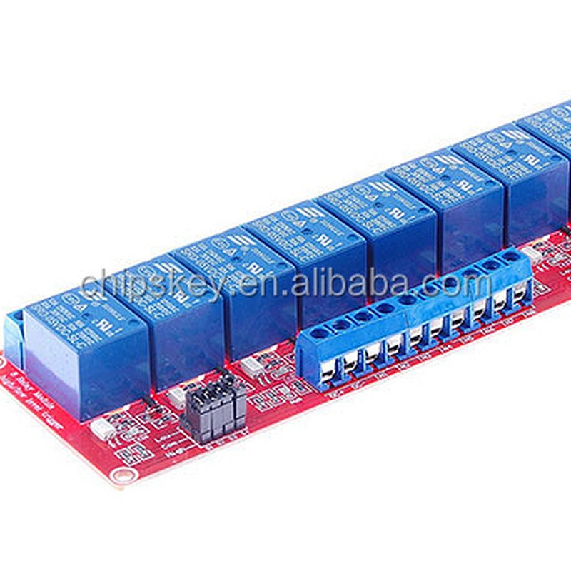 8 Channel 5V/9V/12V/24V relay with Optcoupter, each Channel can cutover high/low Level For Arduinos