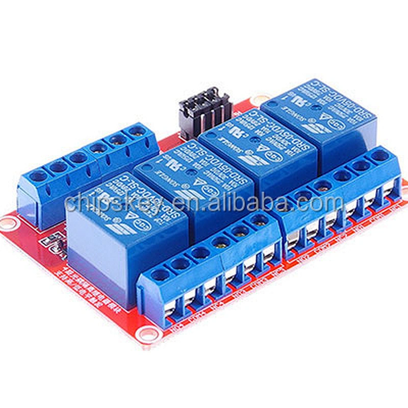 4 Channel 5V/9V/12V/24V relay with Optcoupter , each Channel can cutover high/low Level For Arduinos