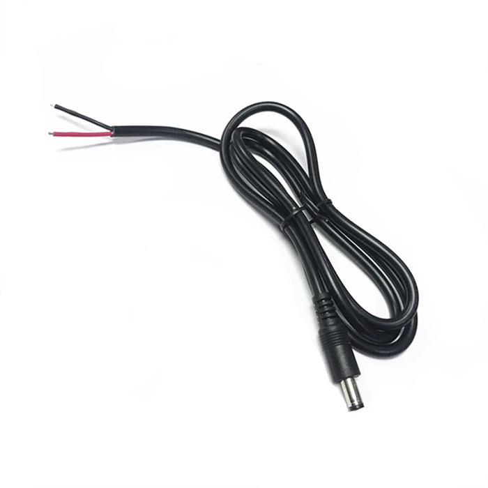 DC5.5*2.5MM single male on the tin power cord male busbar  2.3m