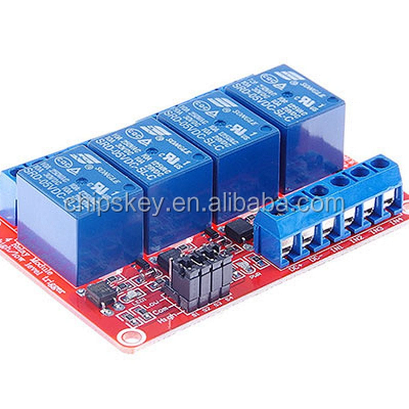 4 Channel 5V/9V/12V/24V relay with Optcoupter , each Channel can cutover high/low Level For Arduinos