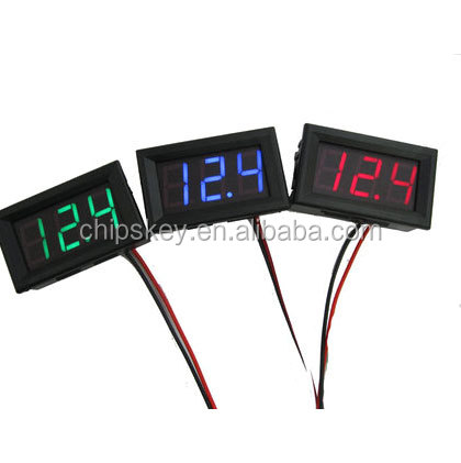 4.5-30V two-wire; motorcycle battery car electric car vehicles; digital display / digital voltmeter head For Arduinos