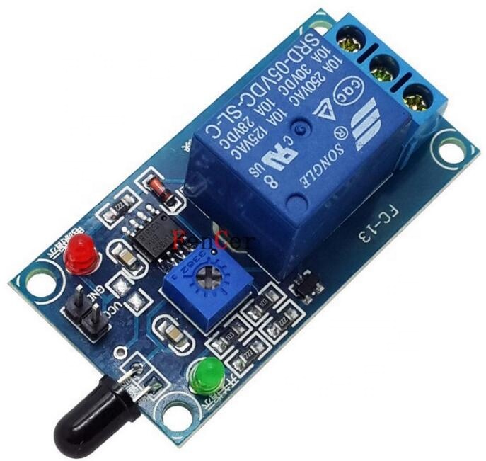 The flame sensor relay module combo