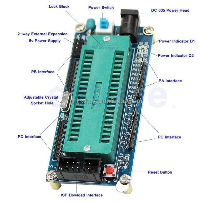 Minimum system board ATmega16 ATMEGA32 ATMEGA8535