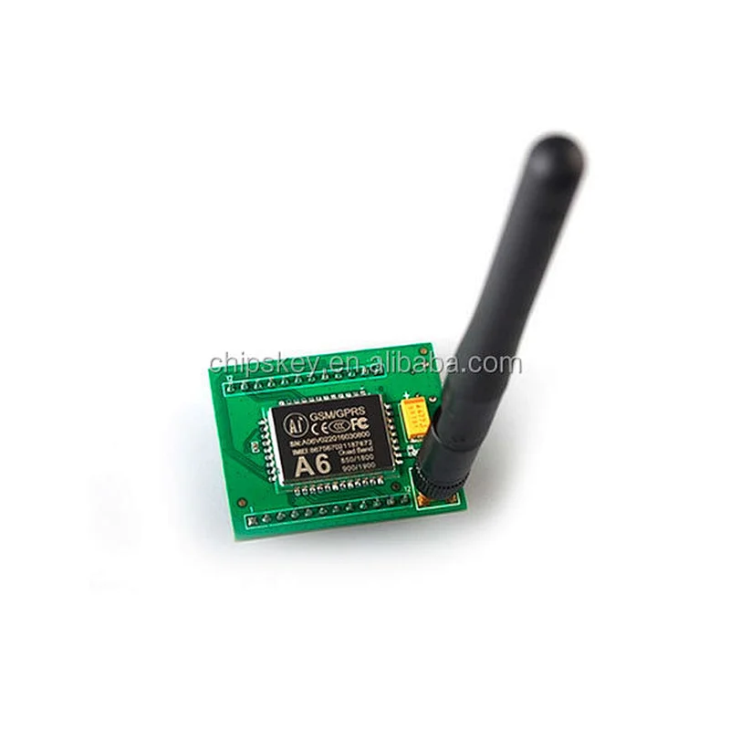 A6 GPRS GSM Module Adapter Board Plate Quad-band 850 900 1800 1900MHZ + Antenna