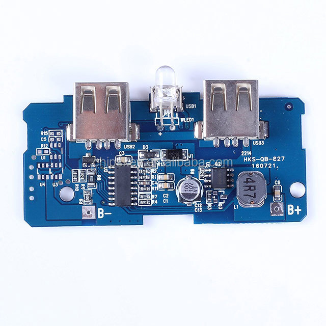 LED Battery indicator Mobile Charger Power bank circuit board 3.7V up to 5V 2A boost
