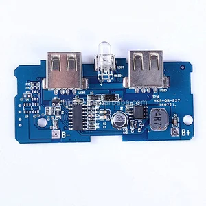 LED Battery indicator Mobile Charger Power bank circuit board 3.7V up to 5V 2A boost