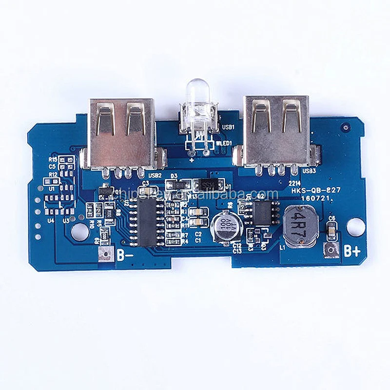 LED Battery indicator Mobile Charger Power bank circuit board 3.7V up to 5V 2A boost