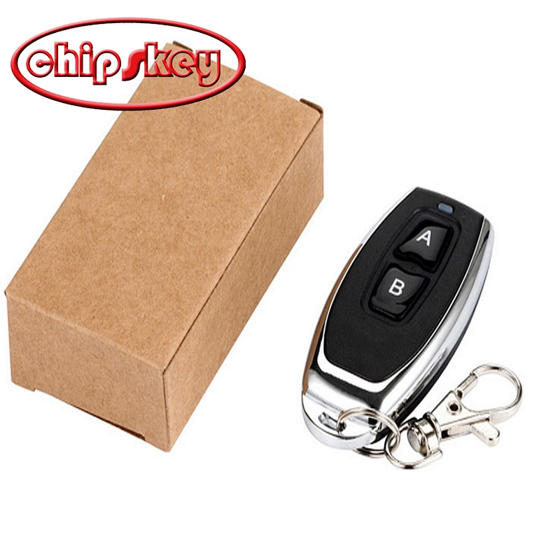 DC 12V 2 Channel Learning Code Relay Receiver + Professional Wireless Remote Control Transmitter 433MHz with White Case