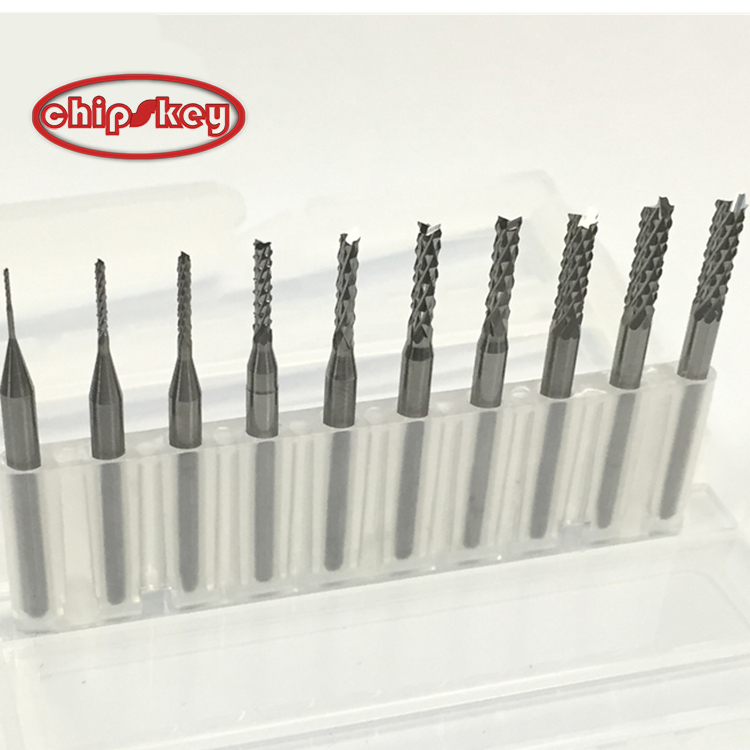 PCB Bits Carbide Engraving Milling Cutter for CNC Rotary Burrs(0.8,1.0,1.2,1.4,1.6,1.8,2.0,2.4,2.5,3.0mm)