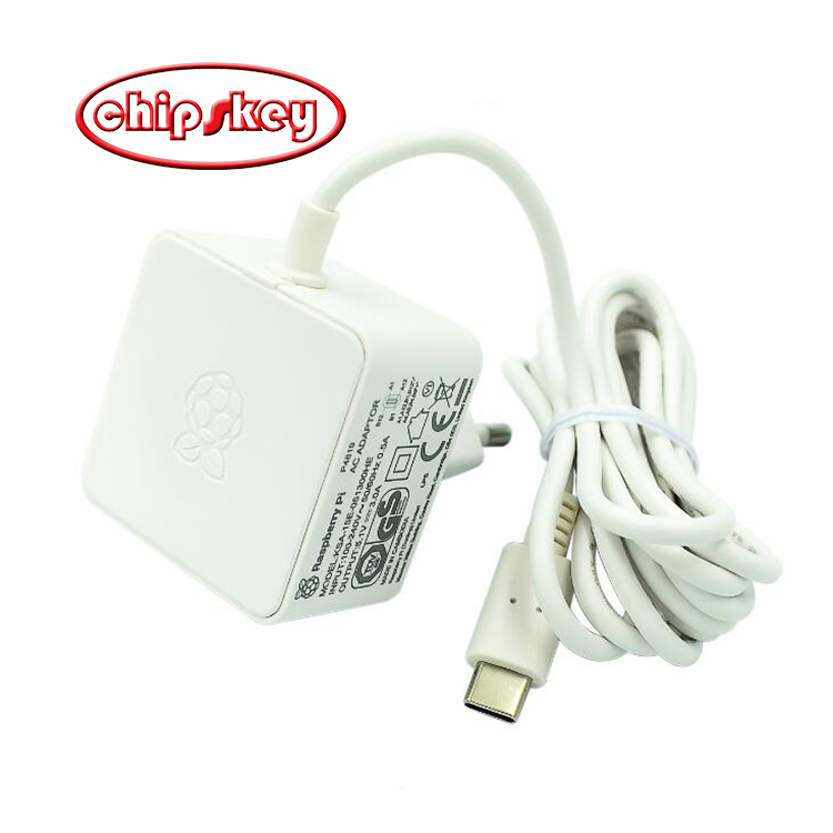 Raspberry PI 5V 3A Type C Power Adapter/EU Plug