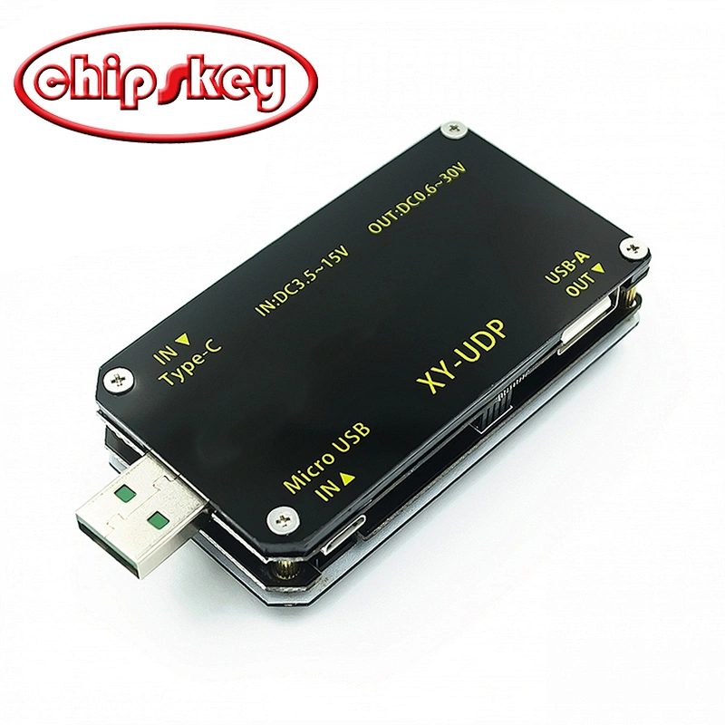 CNC USB color screen power supply / buck-boost module / constant voltage constant current / 5V to 9V12V24VUSB boost line XY-UDP