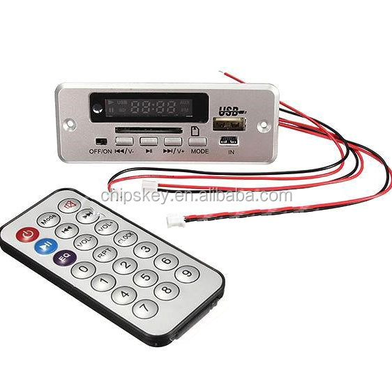 Super digital lossless WAV audio decoder board MP3 decoder player FM radio 6-12V