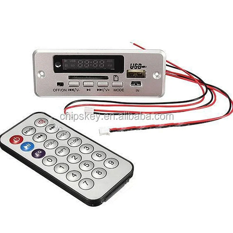 Super digital lossless WAV audio decoder board MP3 decoder player FM radio 6-12V