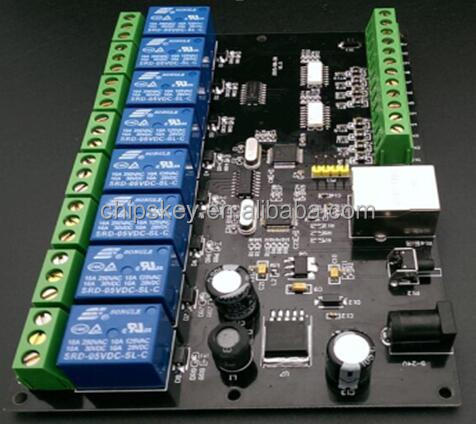 8-way relay network relay remote control smart home Ethernet IP relay normally open contact