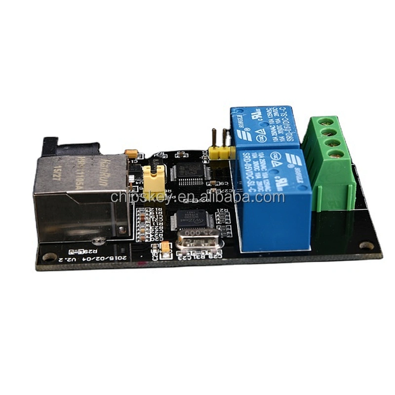 2-way relay network relay remote control smart home Ethernet IP relay normally open contact