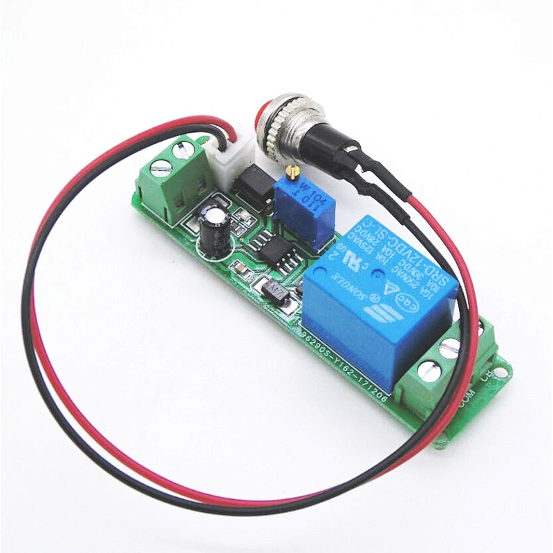 External button trigger on Delayed off time adjustable Relay switch module 5v/12V