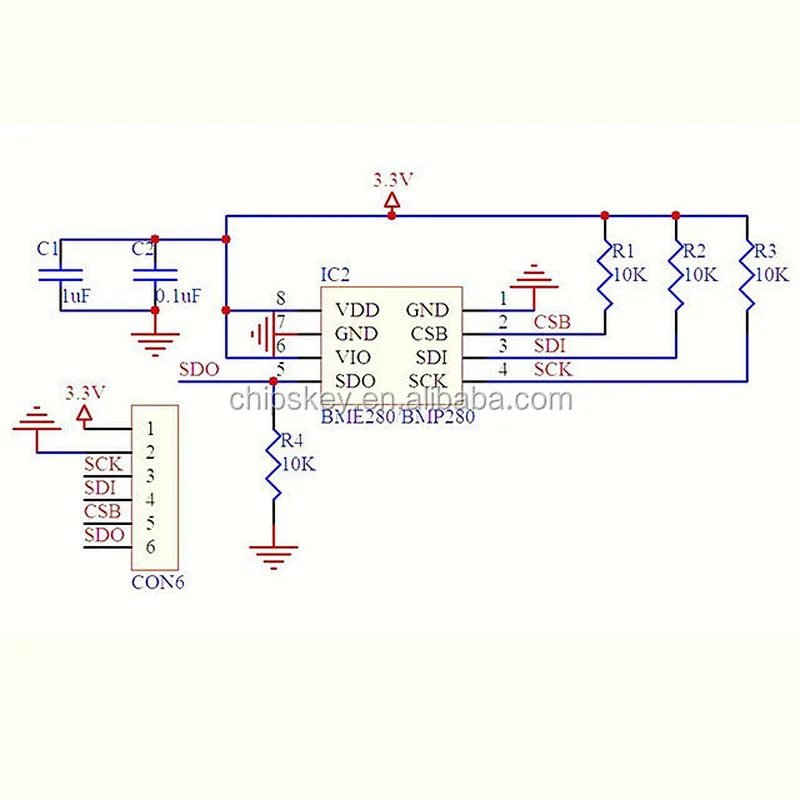 GY-BMP280 BMP280 Atmospheric Barometric Pressure Sensor Module
