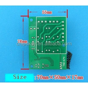 Green 12V 4-Channels Relay Remote Module