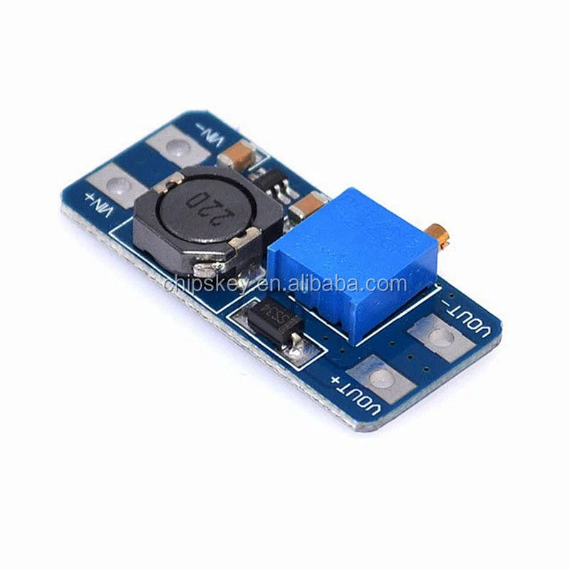 2A DC-DC boost up module Power adjustable regulator 2577 wide voltage input 2/24V liters 5/9/12/28V