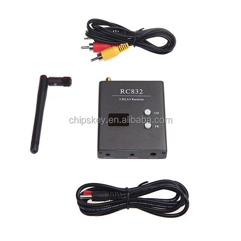 RC832 5.8G FPV Receiver of 600mw 32CH Audio Video Wireless