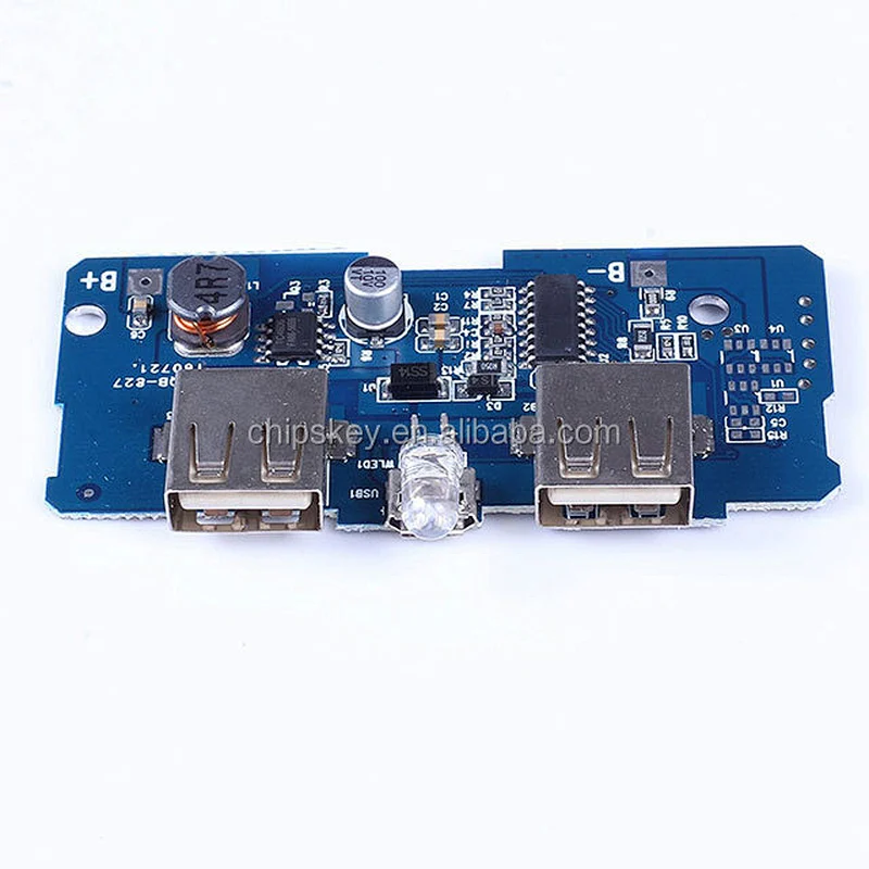 LED Battery indicator Mobile Charger Power bank circuit board 3.7V up to 5V 2A boost