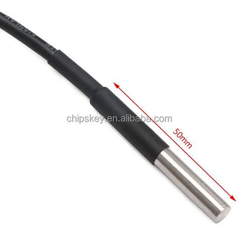 Stainless steel package a waterproof DS18B20 temperature probe temperature sensor 18B2