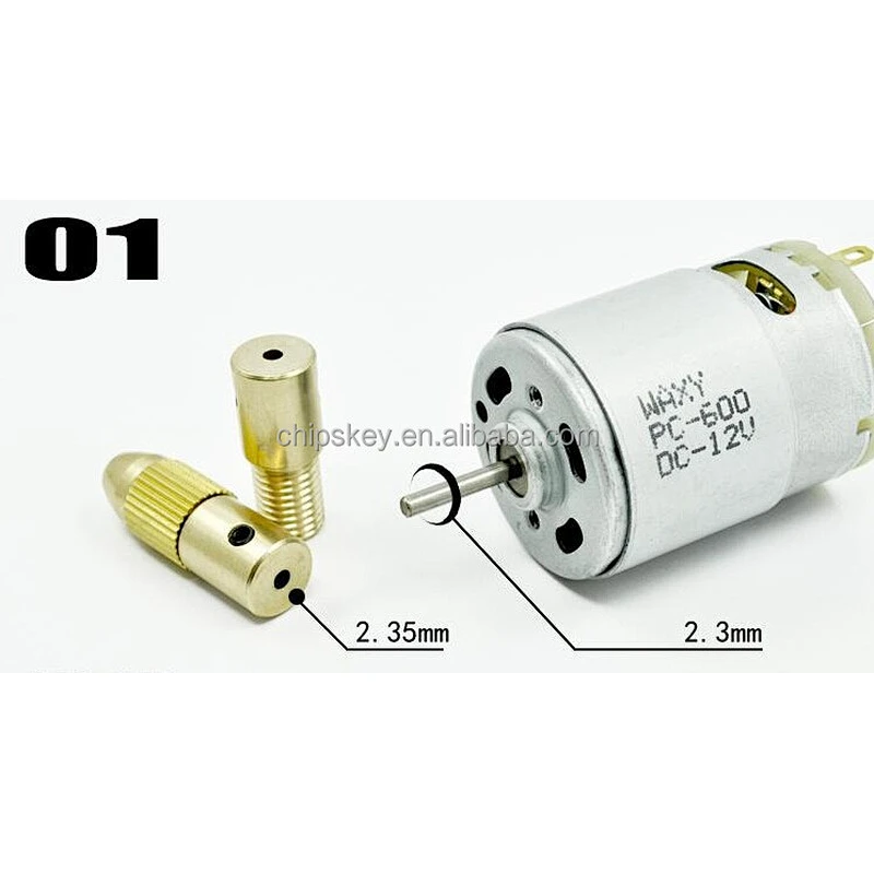 Drill Chuck socket+cup + 0.5 1.0 1.5 2.5 3.0mm