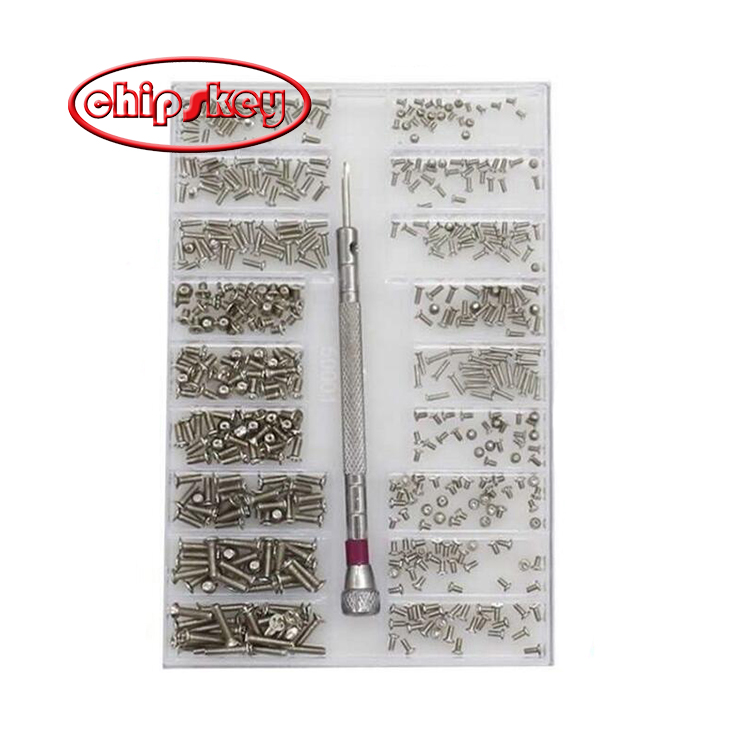 M type , 500Pcs 18 Types Mini screw DIY Kit Assemble Repair Screw Fastener set