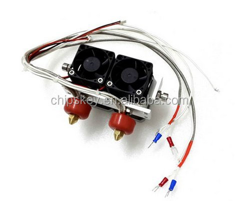 0.2mm/0.3mm/0.4mm Dual-Head Nozzle Extruder 3D Printer Print Dual-Head for 3D Printer
