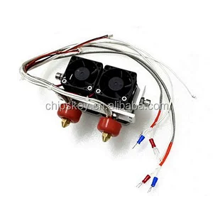 0.2mm/0.3mm/0.4mm Dual-Head Nozzle Extruder 3D Printer Print Dual-Head for 3D Printer