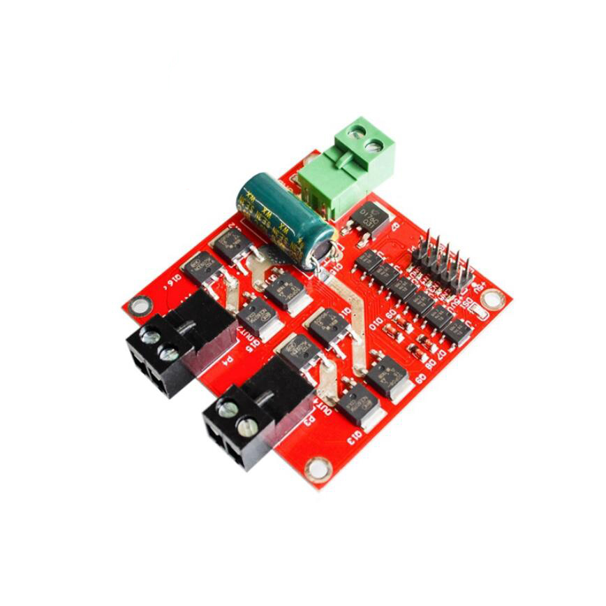 7A/160W dual DC motor drive module high power industrial grade forward and reverse PWM speed regulation L298 logic