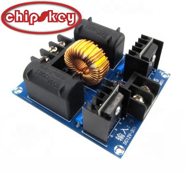 Chipskey XH-M651 12-30V 300W ZVS Coil Driver Genrator Board High Voltage Discharge Flyback Generate Module Long Arc 10A