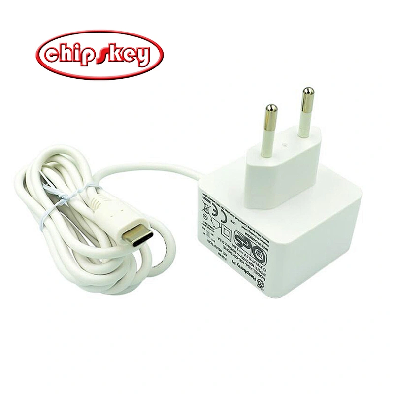 Raspberry PI 5V 3A Type C Power Adapter/EU Plug