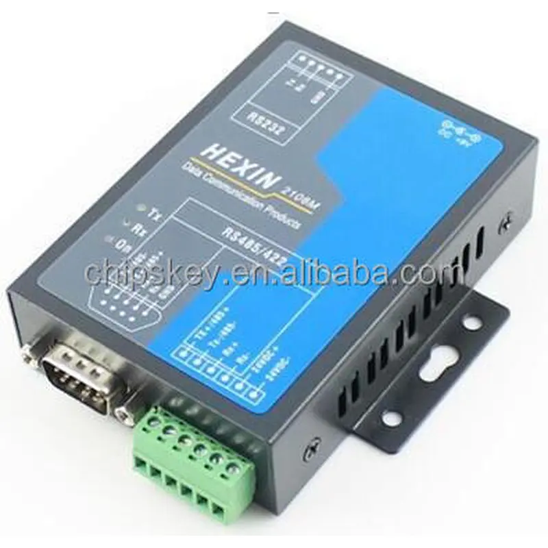 HEXIN 2108M RS232 to RS485 converter with RJ45 port 24V