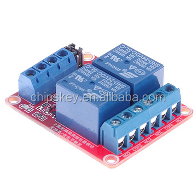 2 Channel 5V/9V/12V/24V relay with Optcoupter, each Channel can cutover high/low Level For Arduinos
