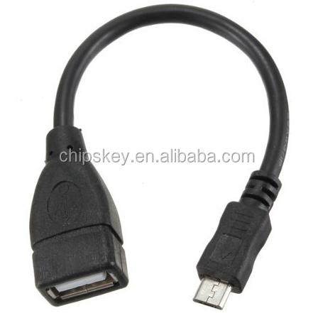 Micro 5pin to USB Female OTG Data Cable - Black