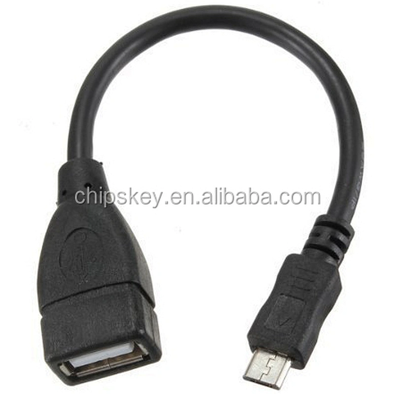 Micro 5pin to USB Female OTG Data Cable - Black