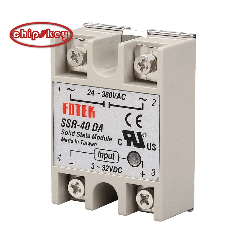 SSR-40DA SSR Solid State Relay Module Output AC 90-480V Input for DC 3-32V 40A