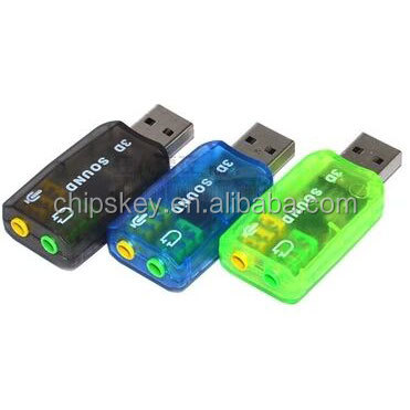 USB5.1 soundcard headphone