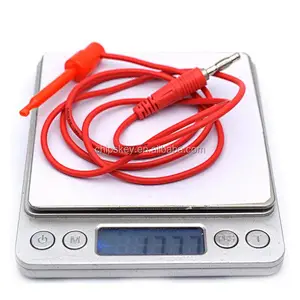 4mm Banana Plug to Test Hook claw 22AWG Silicone Cable 100Cm 3Ft R&B
