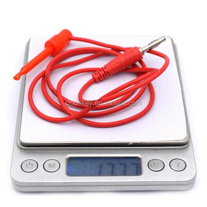 4mm Banana Plug to Test Hook claw 22AWG Silicone Cable 100Cm 3Ft R&B