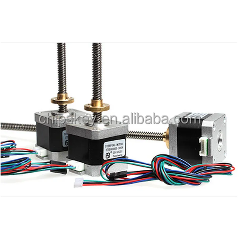 3D Printer Trapezoidal screw motor T8*8 T-type ladder stepper motor screw 300MM