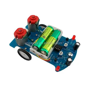 D2-5 Intelligent Tracing Car Kit Inspection Line Car Experiment Parts Electromechanical Assembly Electronic Assembly DIY (It is