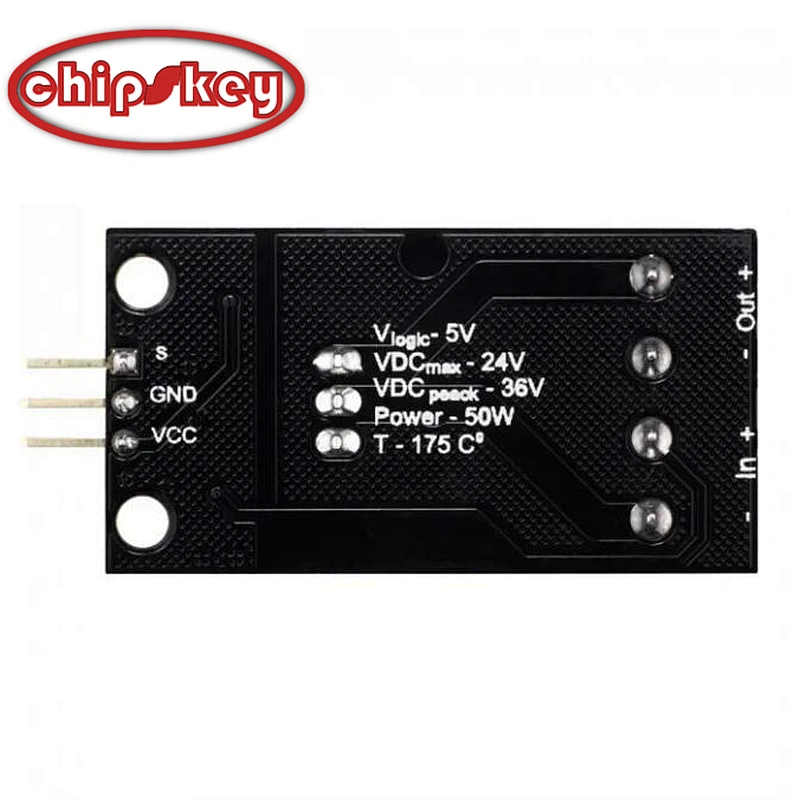 Transistor MOSFET DC Switch Module 5V Logic DC 24V 30A With Optocouplers
