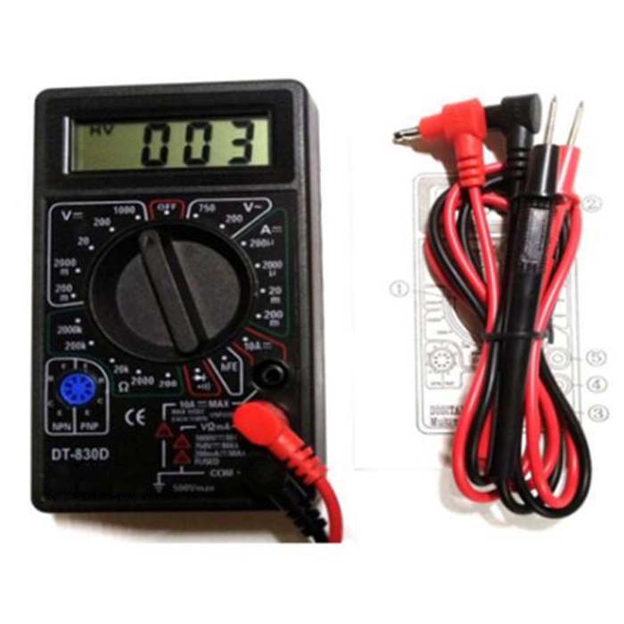 DT830D  Multimeter With Buzzer